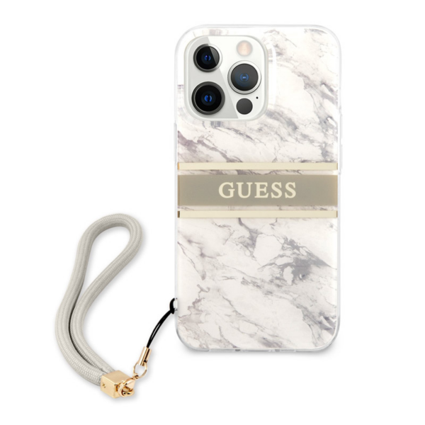 Torbica Guess Marble Strap za iPhone 13 Pro 6.1 siva (GUHCP13LKMABGR)