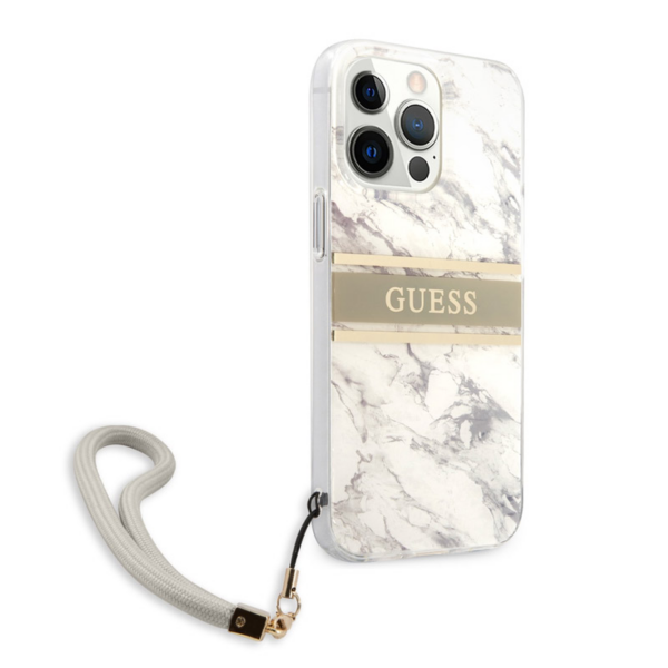 Torbica Guess Marble Strap za iPhone 13 Pro 6.1 siva (GUHCP13LKMABGR)