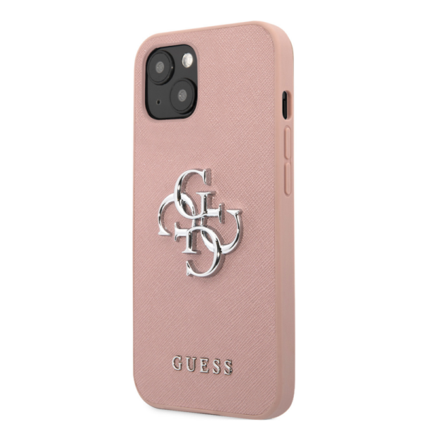 Torbica Guess Saffiano Big za iPhone 13 6.1 roza (GUHCP13MSA4GSPI)