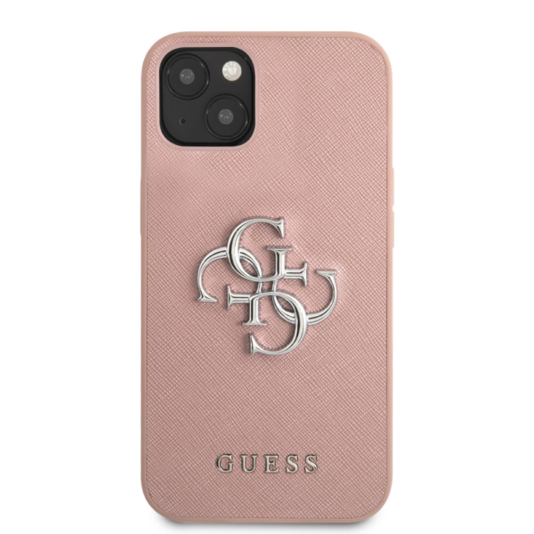 Torbica Guess Saffiano Big za iPhone 13 6.1 roza (GUHCP13MSA4GSPI)