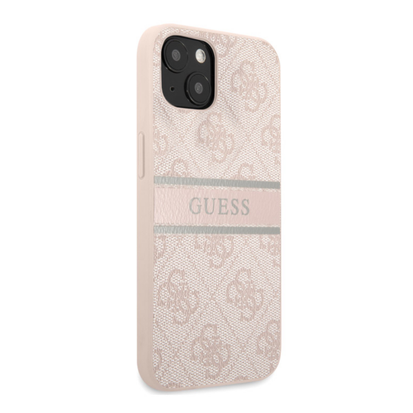 Torbica Guess Stripe za iPhone 13 6.1 roze (GUHCP13M4GDPI)