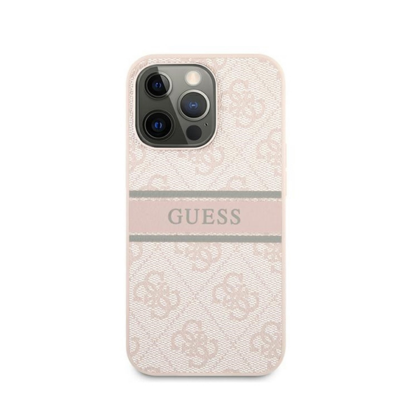 Torbica Guess Stripe za iPhone 13 Pro Max 6.7 roze (GUHCP13X4GDPI)