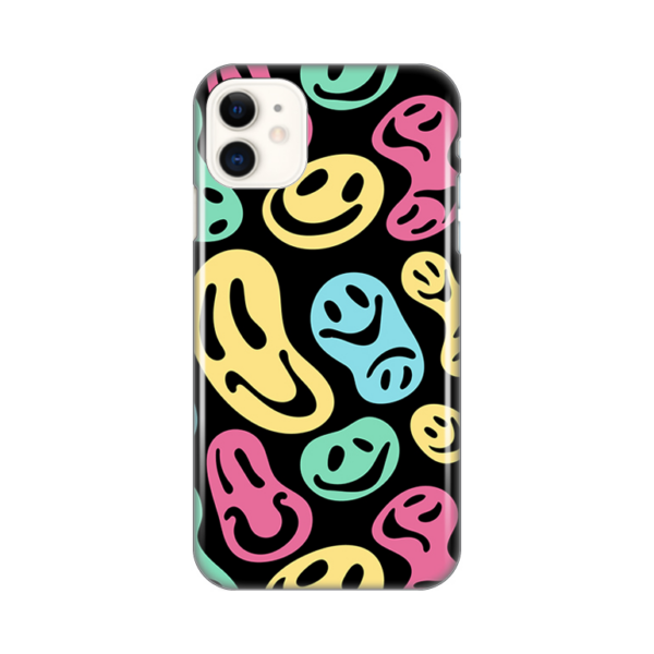 Torbica Silikonska Print za iPhone 11 6.1 Black Color Smiles