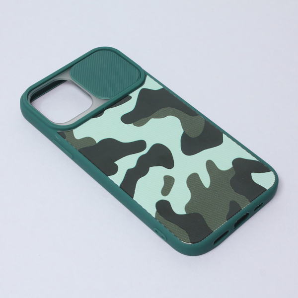 Torbica Camera Army za iPhone 12 6.1 tamno zelena