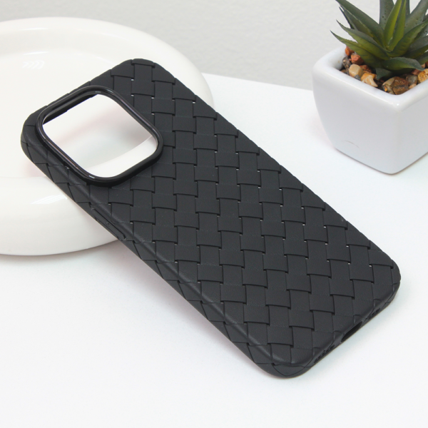 Torbica Weave case za iPhone 14 6.1 Pro crna