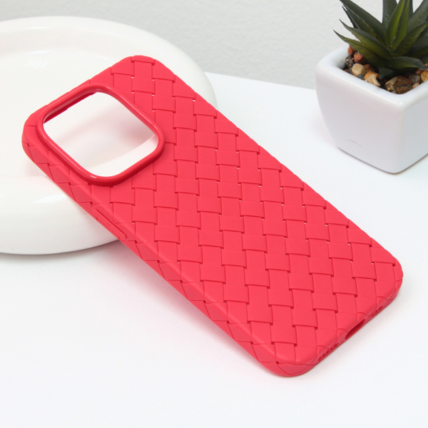 Torbica Weave case za iPhone 14 6.1 Pro crvena