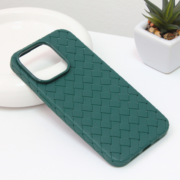 Torbica Weave case za iPhone 14 6.1 Pro zelena