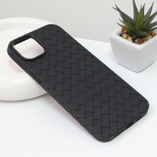 Torbica Weave case za iPhone 14 Plus 6.7 crna