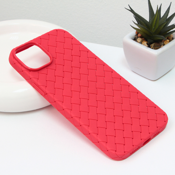 Torbica Weave case za iPhone 14 Plus 6.7 crvena