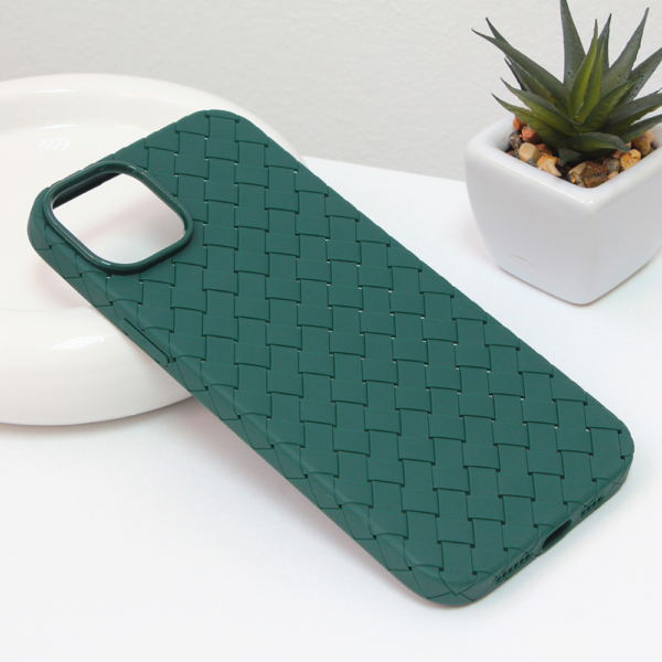 Torbica Weave case za iPhone 14 Plus 6.7 zelena