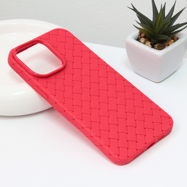 Torbica Weave case za iPhone 14 Pro Max 6.7 crvena