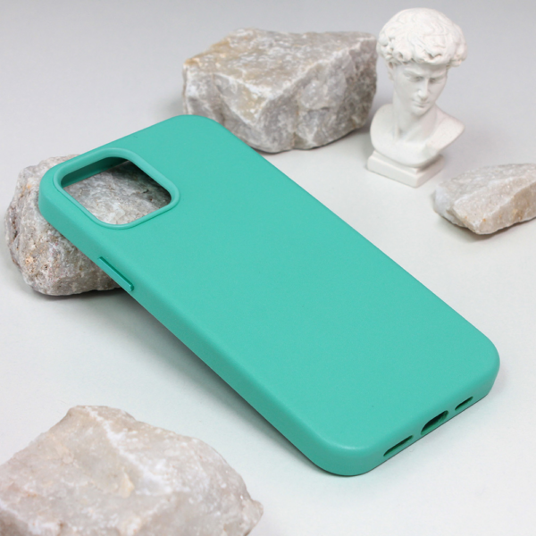 Torbica Beautiful Shine Leather iPhone 12 6.1 mint