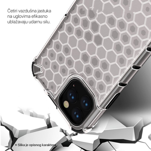 Torbica Honeycomb za iPhone 14 6.1 bela