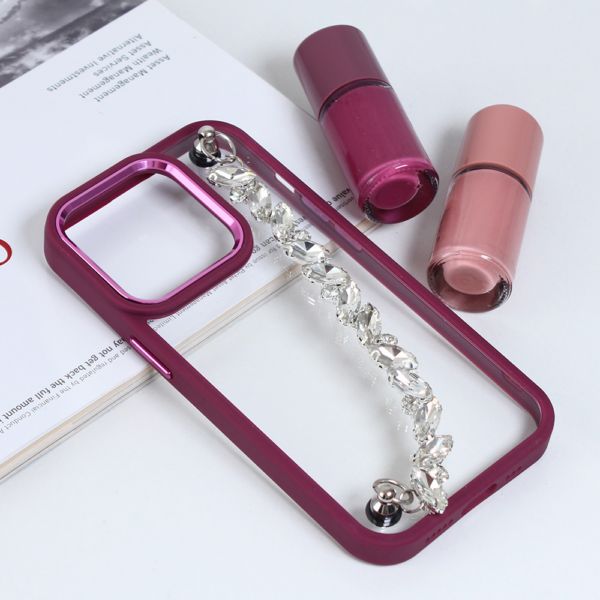 Torbica Chain za iPhone 14 Pro 6.1 ljubicasta