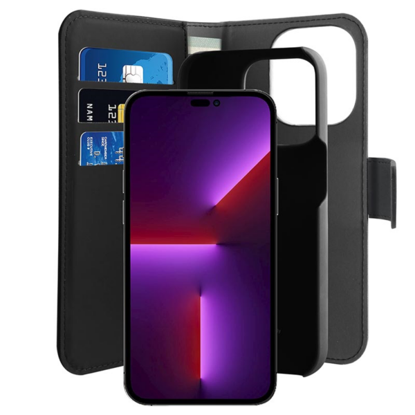 Torbica Puro novcanik 2u1 za iPhone 14 Pro 6.1 crna