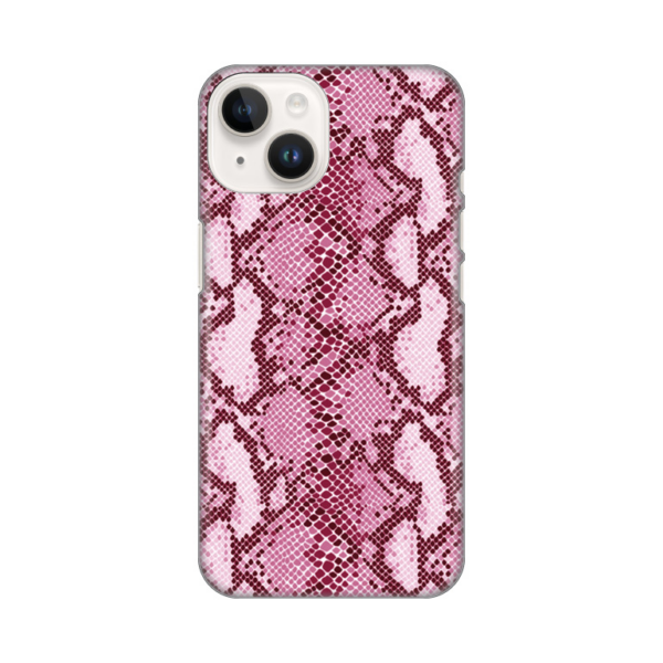 Torbica Silikonska Print za iPhone 14 6.1 Pink Snake