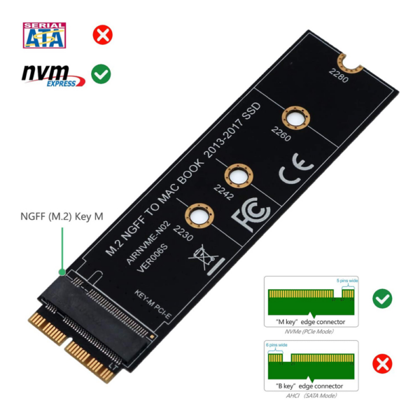 Adapter M.2 NVMe za MacBook Air i Pro