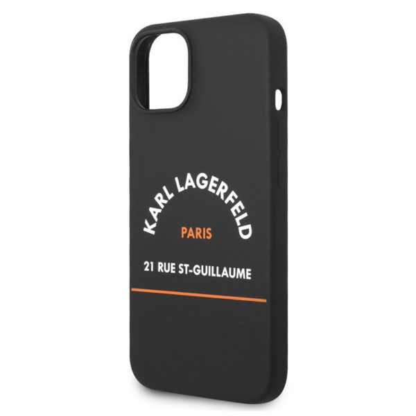 Torbica Karl Lagerfeld Hc Silicone RSG za iPhone 14 Plus 6.7 crna (KLHCP14MSRSGHLK)