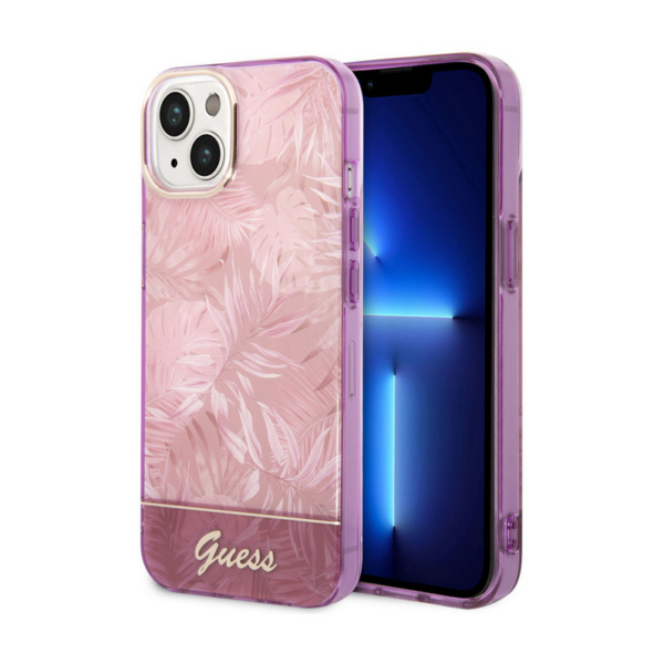 Torbica Guess Hc IML Electro Cam Jungle za iPhone 14 Plus 6.7 pink (GUHCP14MHGJGHP)