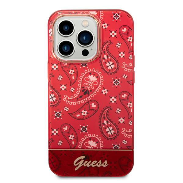 Torbica Guess Hc IML Electro Cam Raisley za iPhone 14 Pro 6.1 crvena (GUHCP14LHGBNHR)