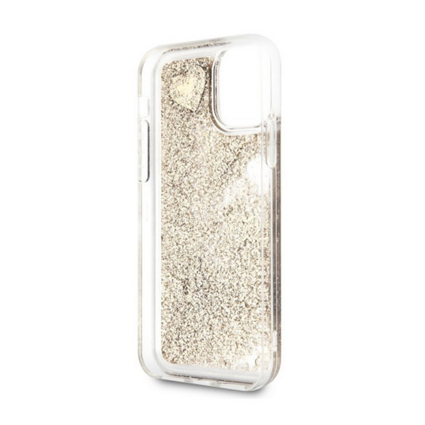 Torbica Guess Hc Liquid Glitter Charms za iPhone 12/12 Pro 6.1 zlatna (GUHCP12MGLHFLGO)