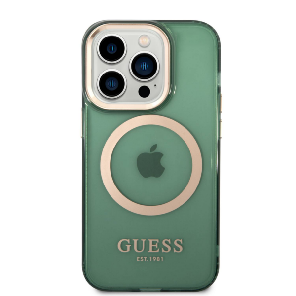 Torbica Guess Hc Magsafe Outline Translucent za iphone 14 Pro 6.1 zlatna (GUHMP14LHTCMA)