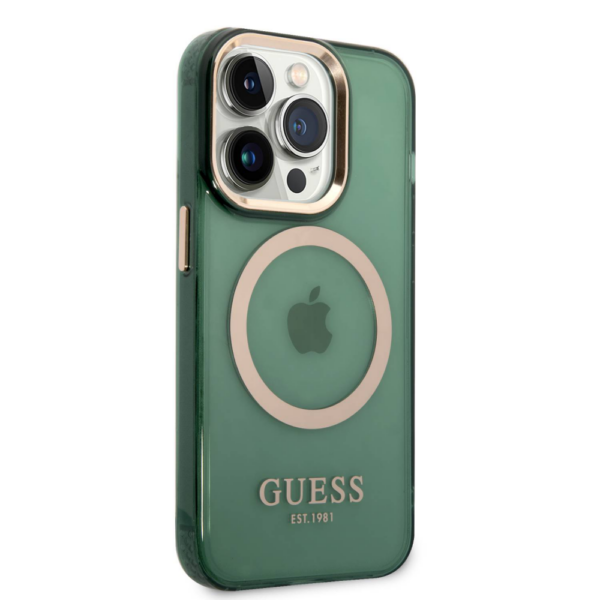 Torbica Guess Hc Magsafe Outline Translucent za iphone 14 Pro 6.1 zlatna (GUHMP14LHTCMA)