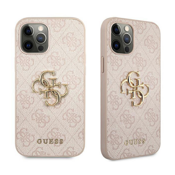 Torbica Guess Hc PC 4G Big Metal Logo za iPhone 12 Pro Max 6.7 pink (GUHCP12L4GMGPI)