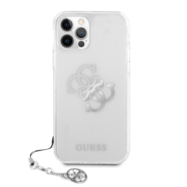 Torbica Guess Hc PC 4G Metal Charm za iPhone 12 Pro Max 6.7 srebrna (GUHCP12LKS4GSI)