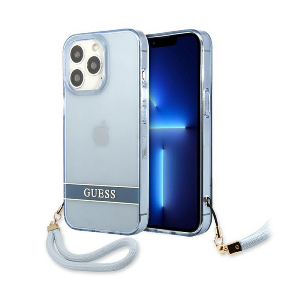 Torbica Guess Hc PC/TPU Translucent za iPhone 13 Pro Max 6.7 plava (GUHCP13XHTSGSB)