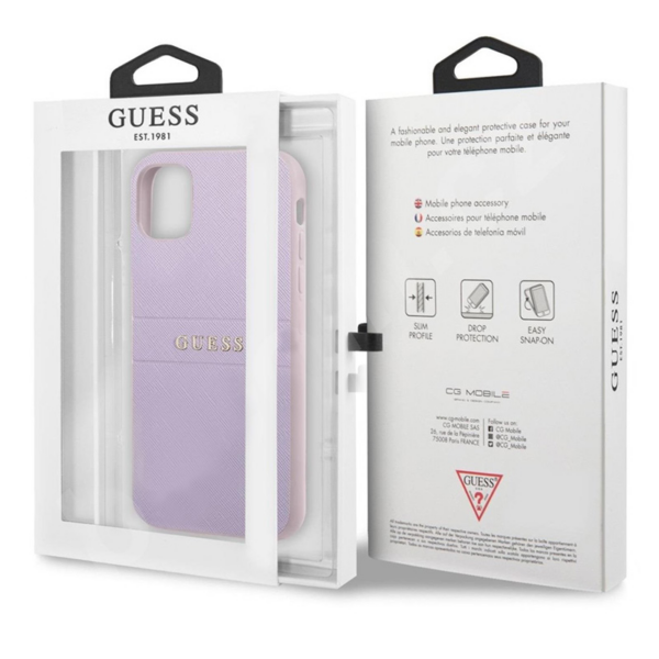 Torbica Guess Hc PU Saffiano za iPhone 11 6.1 ljubicasta (GUHCN61PSASBPU)