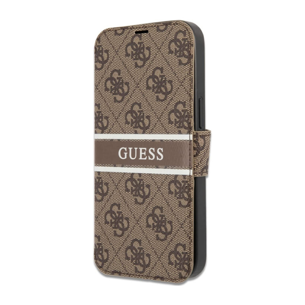 Torbica Guess Stripe Bk Pu za iPhone 13 Pro 6.1 braon (GUBKP13L4GDBR)