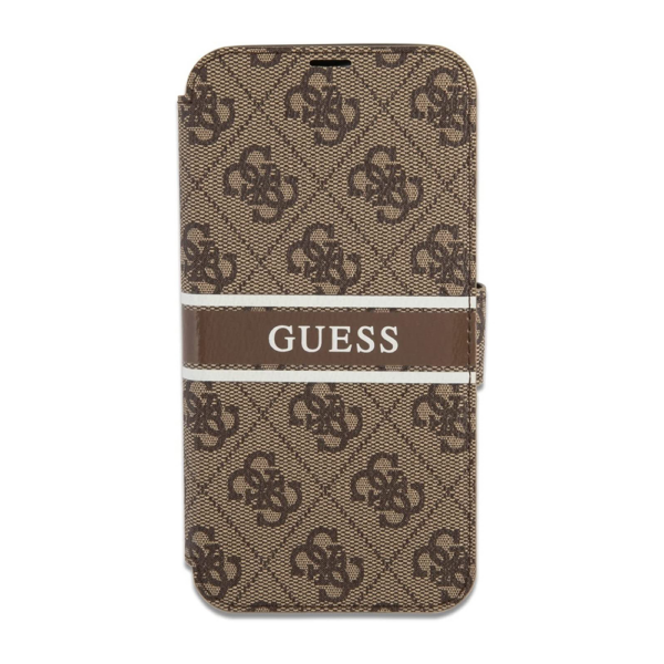 Torbica Guess Stripe Bk Pu za iPhone 13 Pro 6.1 braon (GUBKP13L4GDBR)