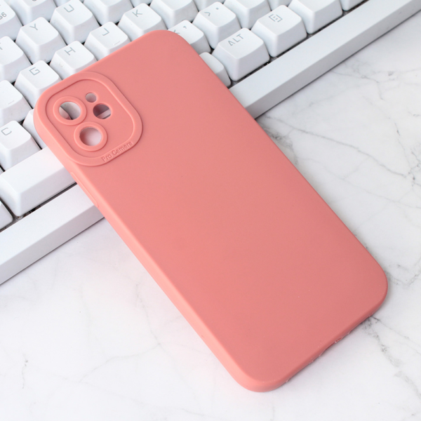 Torbica Silikon Pro Camera za iPhone 11 6.1 roze