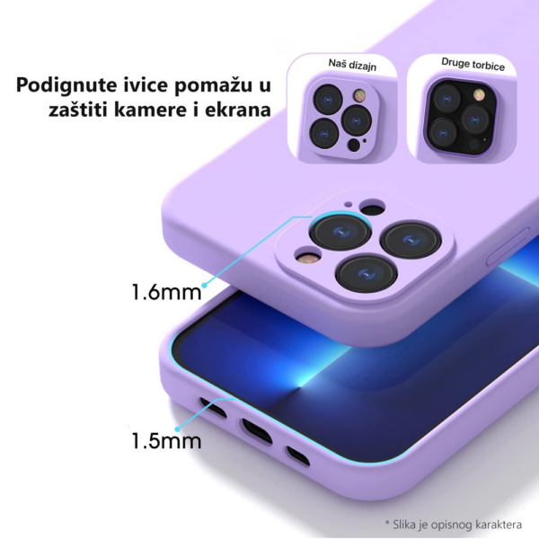 Torbica Teracell Soft Velvet za iPhone 11 6.1 ljubicasta