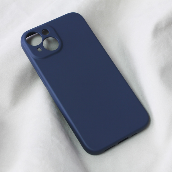 Torbica Teracell Soft Velvet za iPhone 14 6.1 tamno plava