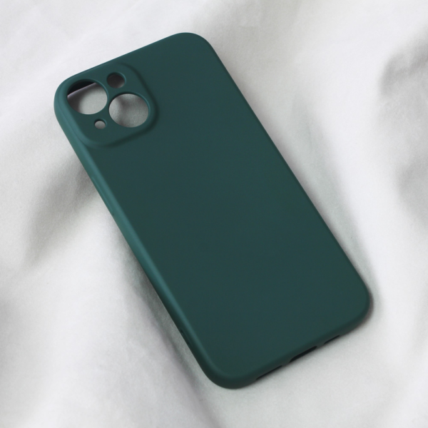 Torbica Teracell Soft Velvet za iPhone 14 6.1 tamno zelena