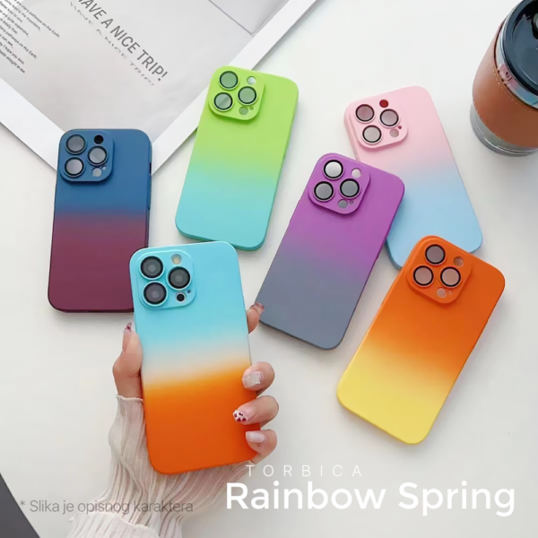 Torbica Rainbow Spring za iPhone 11 6.1 narandzasto zuta