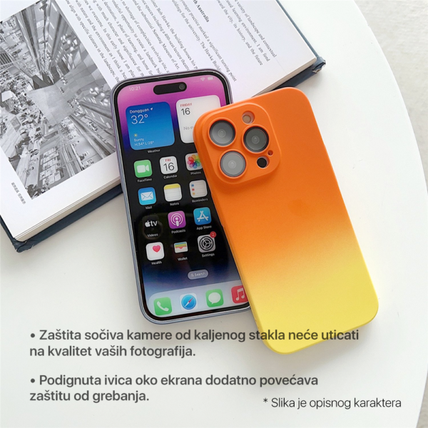 Torbica Rainbow Spring za iPhone 11 6.1 narandzasto zuta