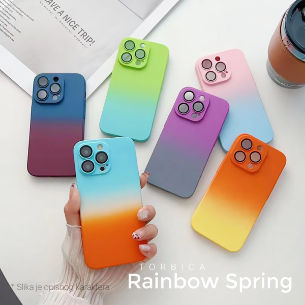 Torbica Rainbow Spring za iPhone 13 6.1 narandzasto zuta