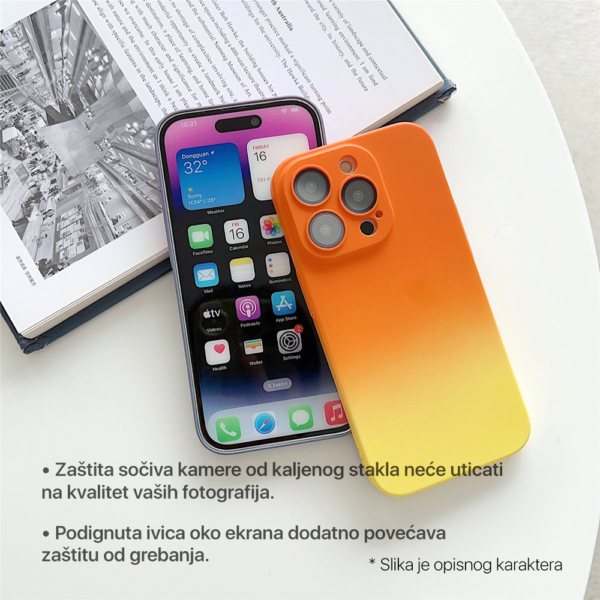 Torbica Rainbow Spring za iPhone 13 6.1 narandzasto zuta