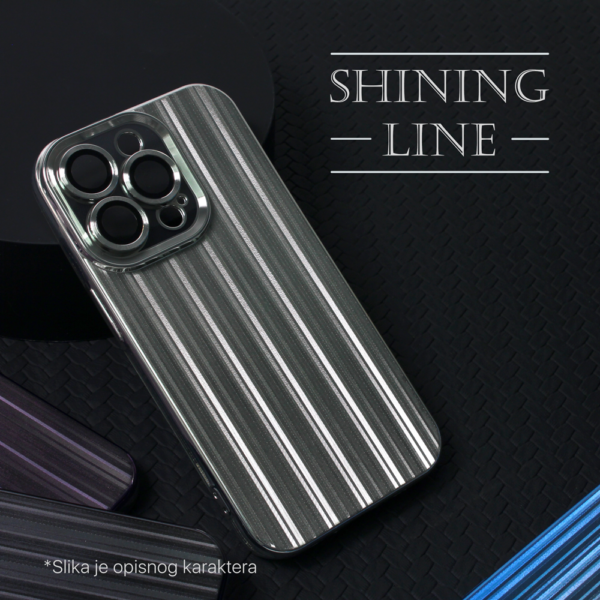 Torbica Shining Line za iPhone 14 Plus 6.7 crna