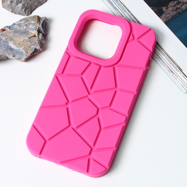 Torbica Color Stone za iPhone 14 Pro 6.1 pink