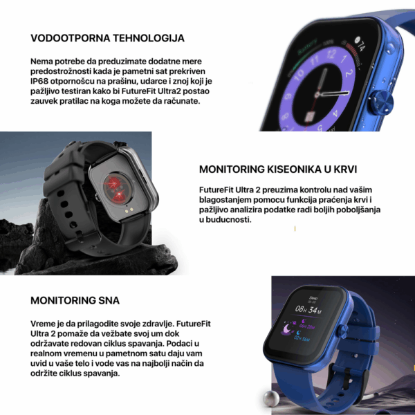 HiFuture Smart Watch Fit Ultra 2 crni