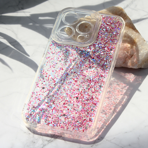 Torbica Glitter za iPhone 14 Pro 6.1 ljubicasta