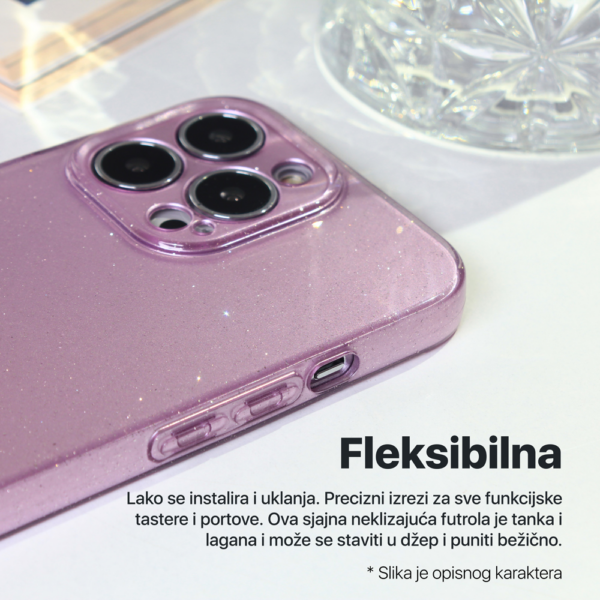 Torbica Sparkle Dust za iPhone 14 Pro Max 6.7 ljubicasta