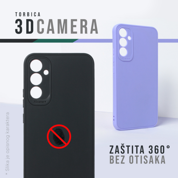 Torbica 3D Camera za iPhone 15 Plus 6.7 crna