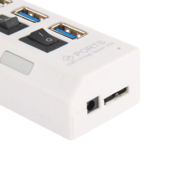 USB 3.0 HUB 7 portova JWD-U37 beli