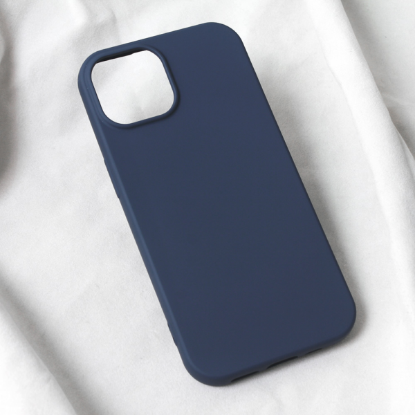 Torbica Teracell Soft Velvet za iPhone 15 6.1 tamno plava