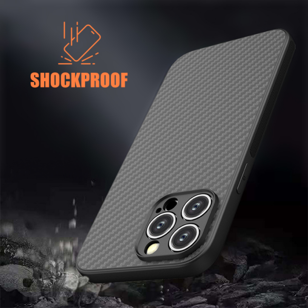 Torbica Carbon fiber za iPhone 15 Pro 6.1 crna